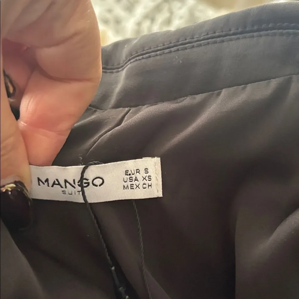 NWT Mango Elegant Black Velvet Blazer, S